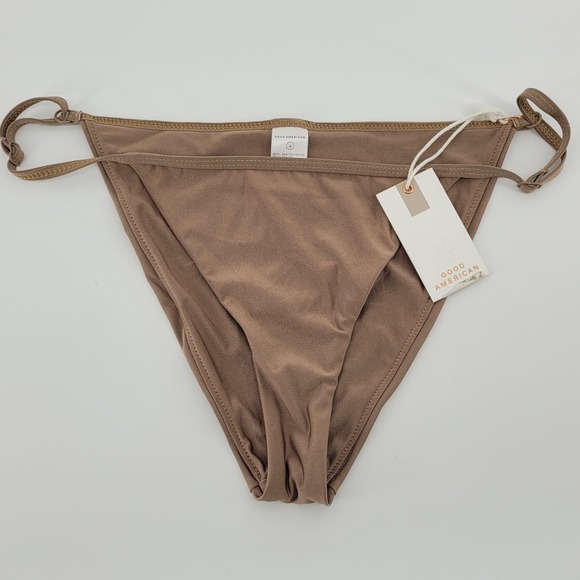 Good American Other - Good American Bikini Bottom Womens 4 Latte Adjustable GSWO097 Brown Swimwear